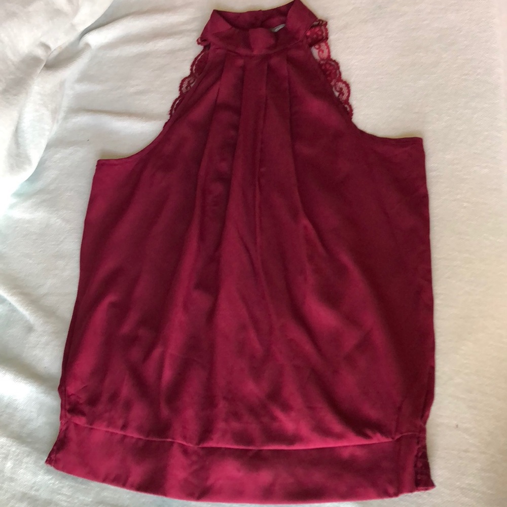 Charlotte Russe Lace halter top